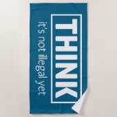 Nicht illegal strandtuch (Vorderseite)