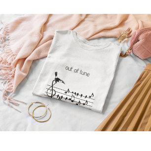 Nicht im Einklang, Tukan & Singvögel Notenlinien T-Shirt