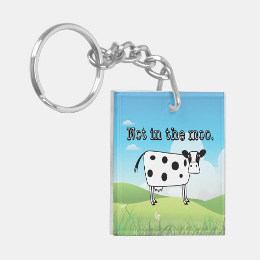 Nicht im Moo Schlüsselanhänger (Vorderseite links)