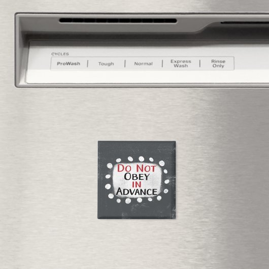 Nicht im Voraus befolgen Kühlschrank Magnet (In Situ (Geschirrspüler))