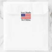 Nicht in China hergestellt - amerikanisch Runder Aufkleber (Tasche)