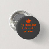 Nicht in den Gracht gefallen - orange - Spange - Button (Vorne & Hinten)