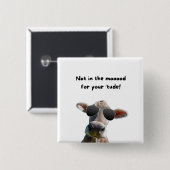 Nicht in der Mood Cow-Taste Button (Vorne & Hinten)