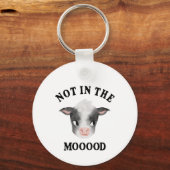 Nicht in der Moood Cow Farm Animal Schlüsselanhänger (Vorderseite)