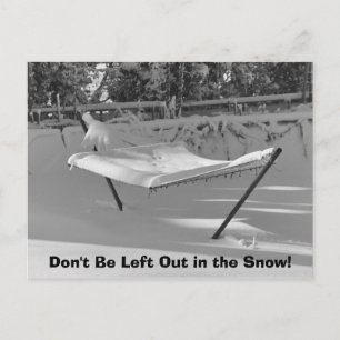 Nicht in der Schneekarte Verlassen werden Postkarte