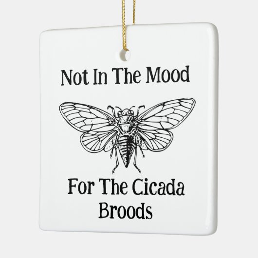Nicht in der Stimmung für die Cicada Broods Keramikornament (Links)