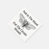 Nicht in der Stimmung für die Cicada Broods Serviette (Ecke)