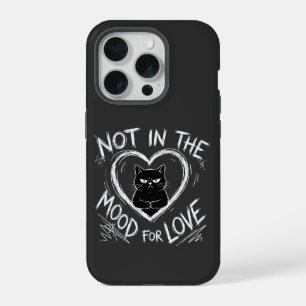 Nicht in der Stimmung für Liebe Grumpy Cat Sarkast iPhone 15 Pro Hülle