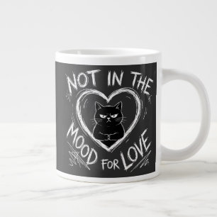 Nicht in der Stimmung für Liebe Grumpy Cat Sarkast Jumbo-Tasse