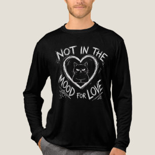Nicht in der Stimmung für Liebe Grumpy Cat Sarkast Tri-Blend Shirt