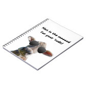 Nicht in der Stimmung Kuh Spiral Notebook Notizblock (Linke Seite)