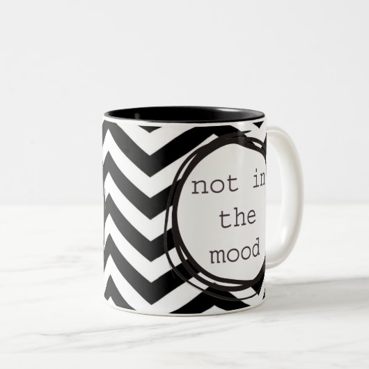 Nicht in der Stimmung Zweifarbige Tasse (VorderseiteRechts)