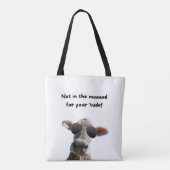 Nicht in der stimmungsvollen Kuh Tote Tasche (Rückseite)