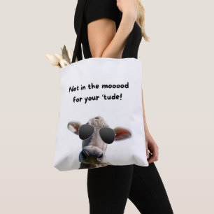 Nicht in der stimmungsvollen Kuh Tote Tasche