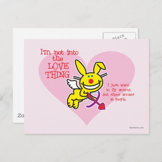 Nicht in die Liebe Postkarte (Vorne/Hinten)