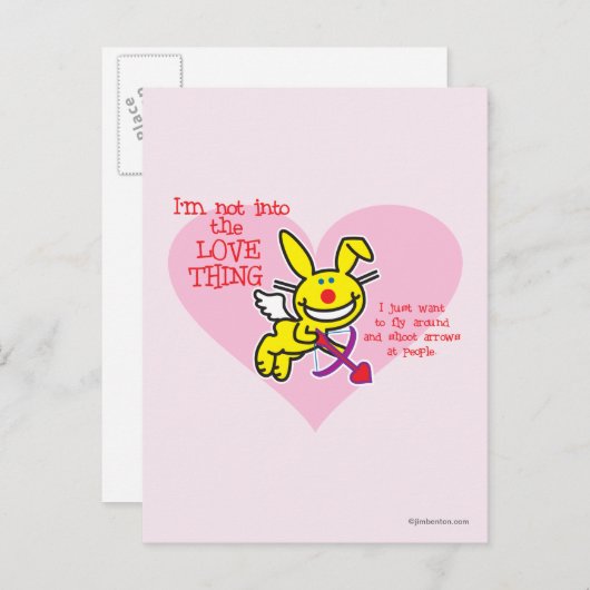 Nicht in die Liebe Postkarte (Vorne/Hinten)