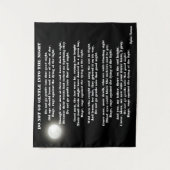 NICHT IN DIE NACHT GEHEN  WANDTEPPICH (Vorderseite)