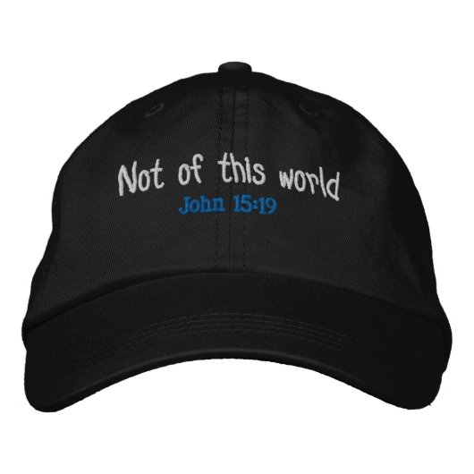 Nicht in dieser Welt Bestickte Baseballkappe (Vorderseite)