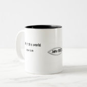 Nicht in dieser Welt Zweifarbige Tasse (Vorderseite Links)