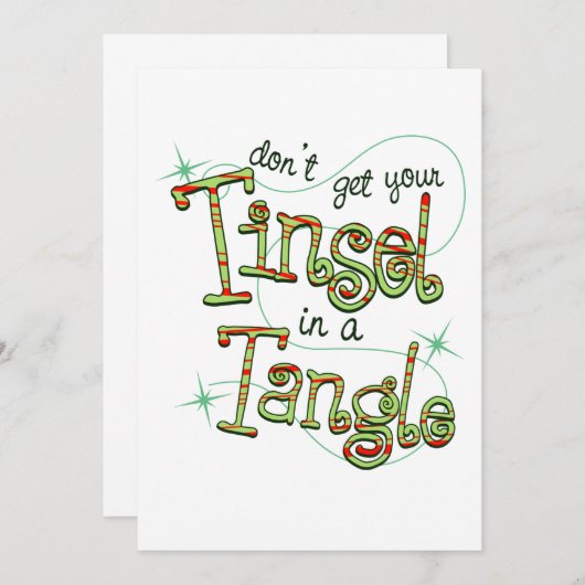 nicht in eine verworrene Postkarte bekommen (Vorne/Hinten)