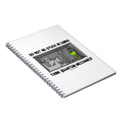 Nicht in Limbo denken Quantenmechaniken stecken Notizblock (Rechte Seite)