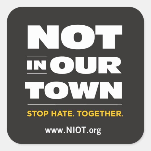 Nicht in unserem Aufkleber (Vorderseite)