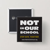 Nicht in unserem Schulknopf Button (Vorne & Hinten)