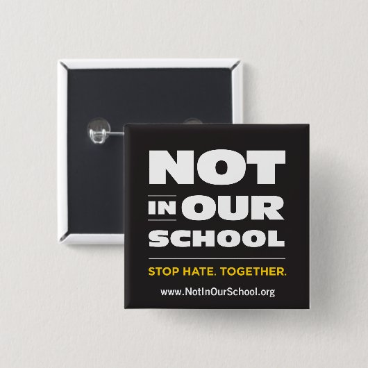 Nicht in unserem Schulknopf Button (Vorne & Hinten)