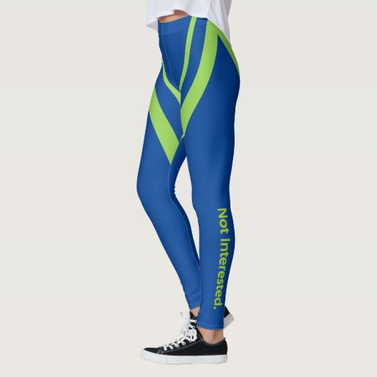 Nicht interessiert. Green Text Wedge Leggings (Links)