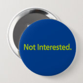 Nicht interessiert. Grüner Text Button (Vorne & Hinten)