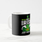 Nicht irisch, sondern ein lustiger Funny Funny St Kaffeetasse (Vorderseite Links)