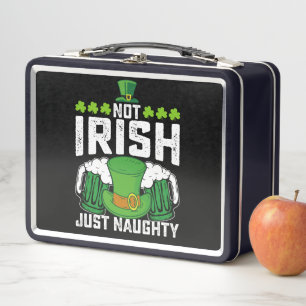 Nicht irisch, sondern ein lustiger Funny Funny St  Metall Brotdose