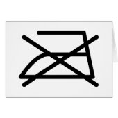 NICHT IRON! (Vorderseite (Horizontal))
