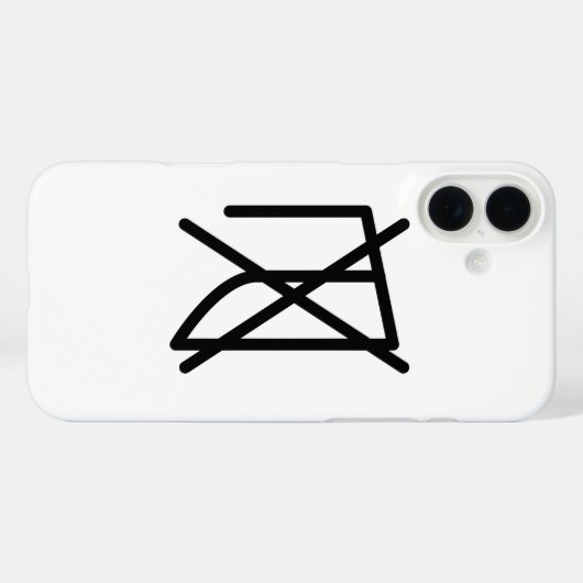 NICHT IRON! Case-Mate iPhone HÜLLE (Rückseite (Horizontal))