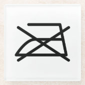 NICHT IRON! GLASUNTERSETZER (Vorderseite)