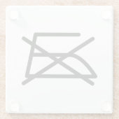 NICHT IRON! GLASUNTERSETZER (Rückseite)