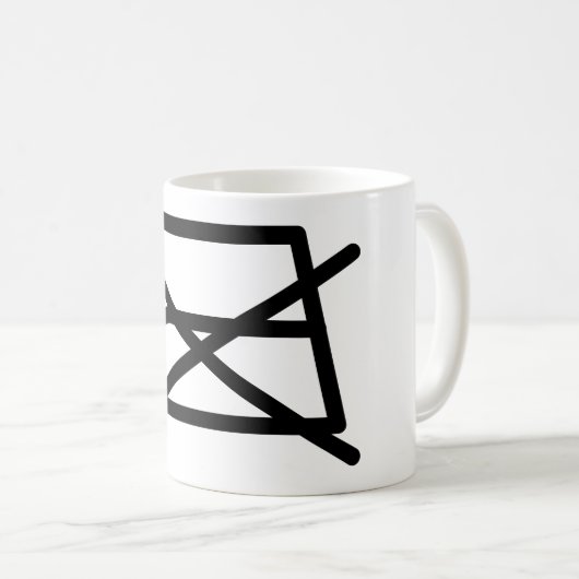 NICHT IRON! KAFFEETASSE (VorderseiteRechts)