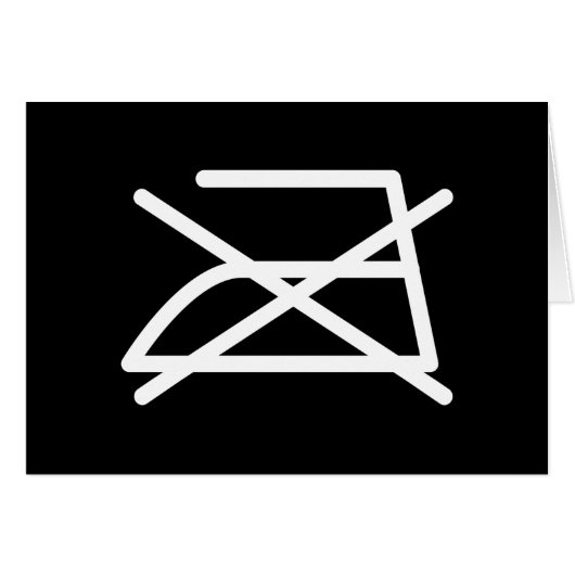 NICHT IRON! KARTE (Vorderseite (Horizontal))