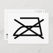 NICHT IRON! POSTKARTE (Vorne/Hinten)