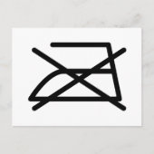NICHT IRON! POSTKARTE (Vorderseite)