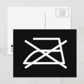 NICHT IRON! POSTKARTE (Vorne/Hinten)