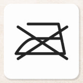 NICHT IRON! RECHTECKIGER PAPPUNTERSETZER (Vorderseite)