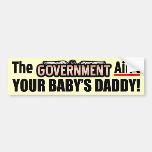 Nicht ist der Vati Ihres Babys! Autoaufkleber (Vorne)