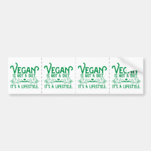 Nicht ist eine Diät vegan Autoaufkleber