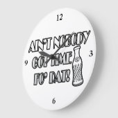 Nicht ist niemand got Zeit FO Dat Große Wanduhr (Winkel)