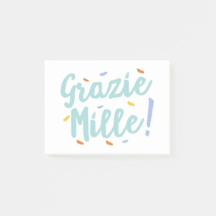 nicht italienisch, sondern unterstützend, nicht it post-it klebezettel