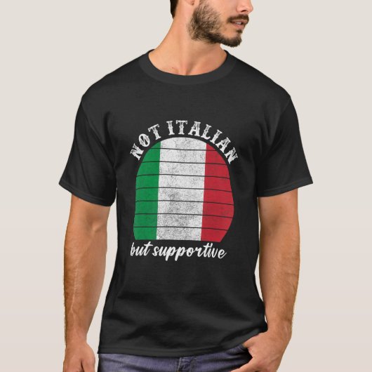 Nicht italienisch, sondern unterstützend Vintage i T-Shirt (Vorderseite)