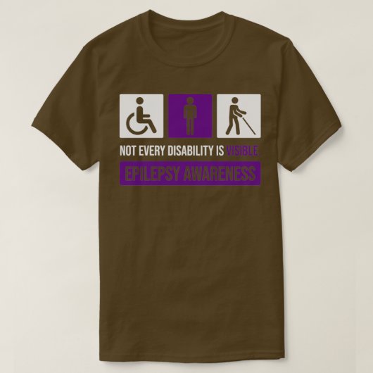 Nicht jede Behinderung ist ein sichtbares Epilepsi T-Shirt (Design vorne)