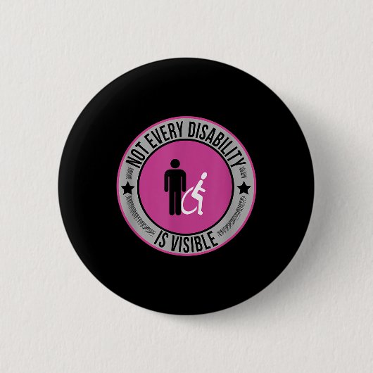 Nicht jede Behinderung ist eine sichtbare Bewussts Button (Vorderseite)