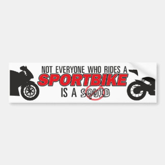 Nicht jeder, das ein Sportbike… reitet Autoaufkleber
